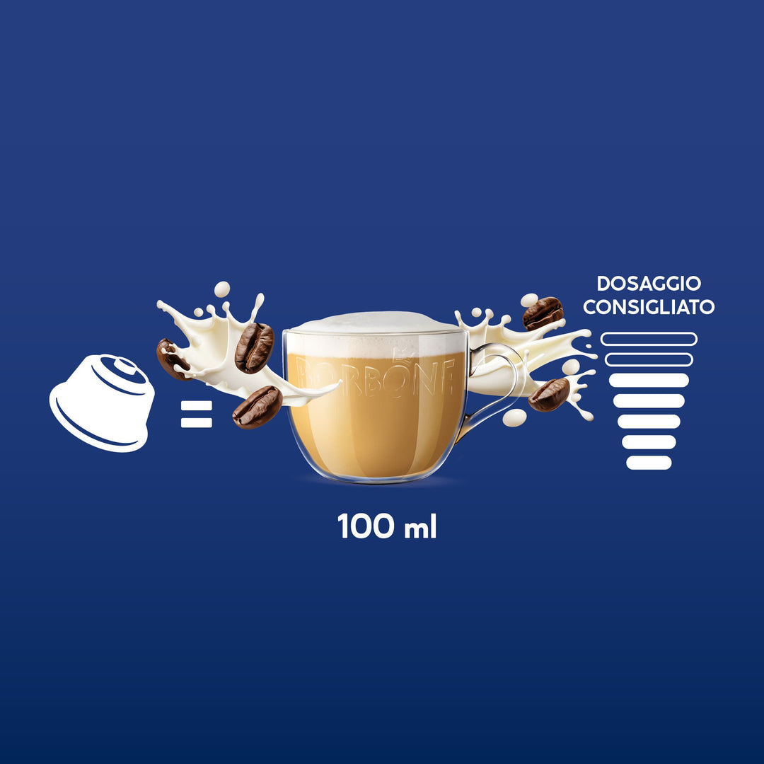 16 Capsule Borbone Compatibili Dolce Gusto Cappuccino