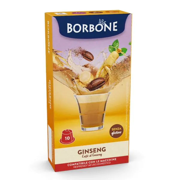 10 Capsule Borbone Compatibili Nespresso Ginseng