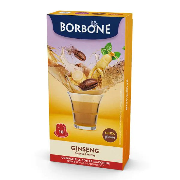 10 Capsule Borbone Compatibili Nespresso Ginseng