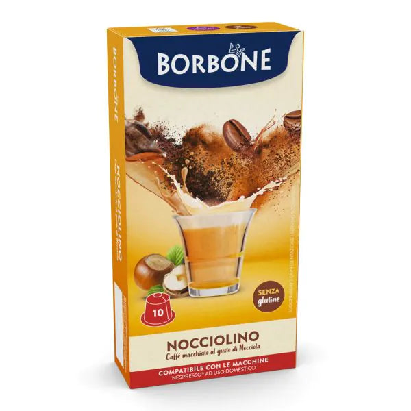 10 Capsule Borbone Compatibili Nespresso Nocciolino
