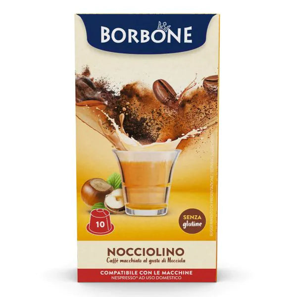 10 Capsule Borbone Compatibili Nespresso Nocciolino