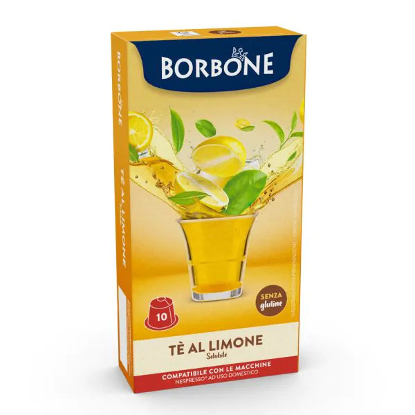 10 Capsule Borbone Compatibili Nespresso Tè Limone