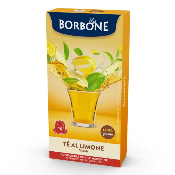 10 Capsule Borbone Compatibili Nespresso Tè Limone