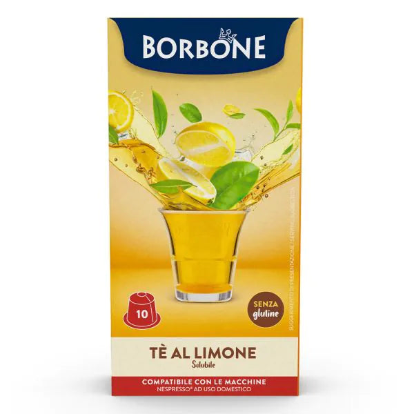 10 Capsule Borbone Compatibili Nespresso Tè Limone