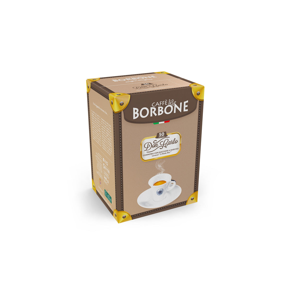 50 Capsule Borbone Don Carlo Blu compatibili con A Modo Mio