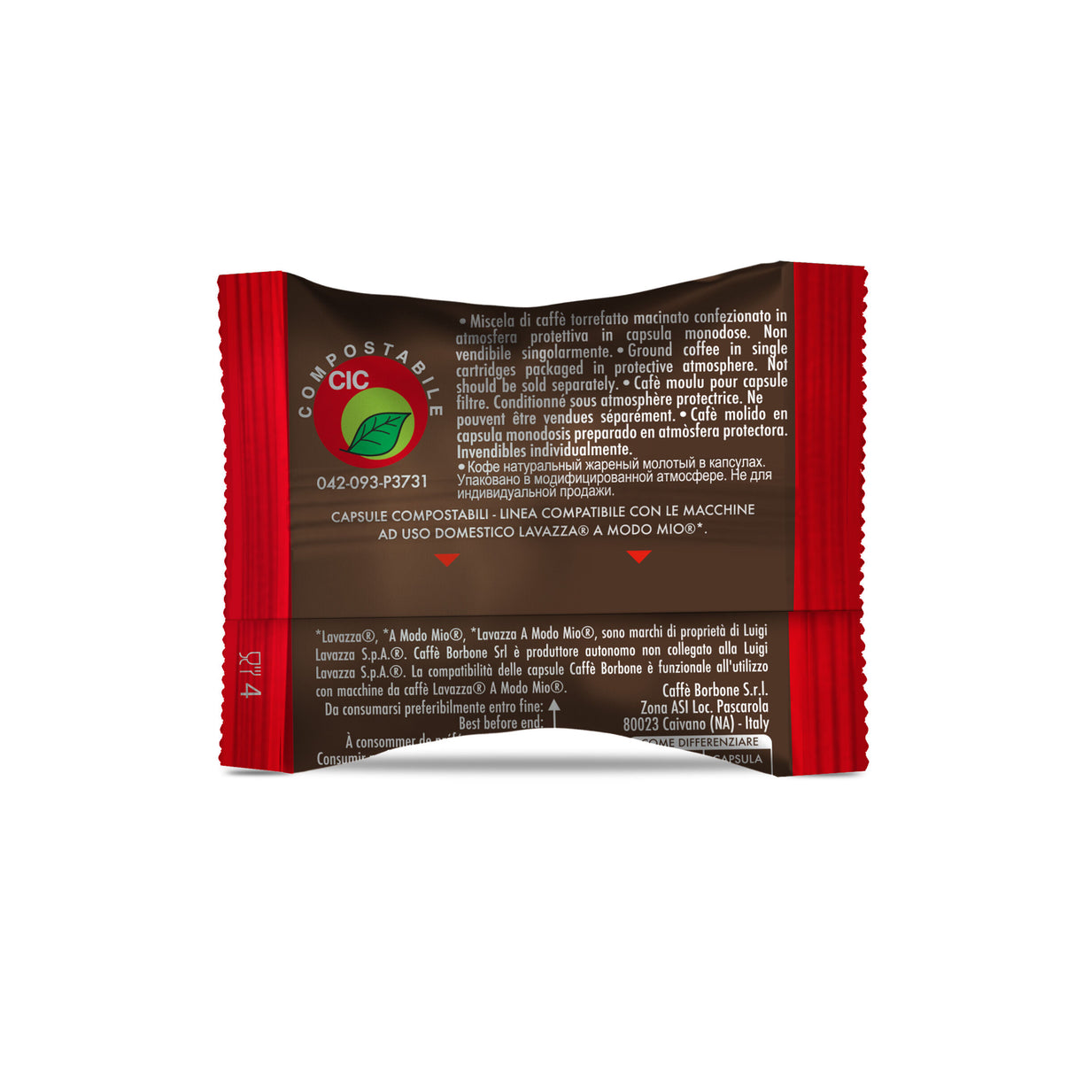 100 Capsule Compostabile Borbone Compatibili Lavazza A Modo Mio Don Carlo Miscela Rossa Red