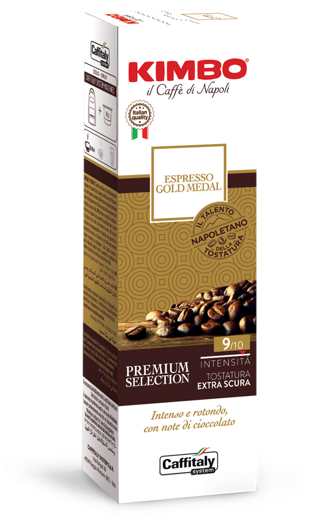 10 Capsule Kimbo Gold Medal Compatibili Caffitaly – Caffè Intenso e Aromatico