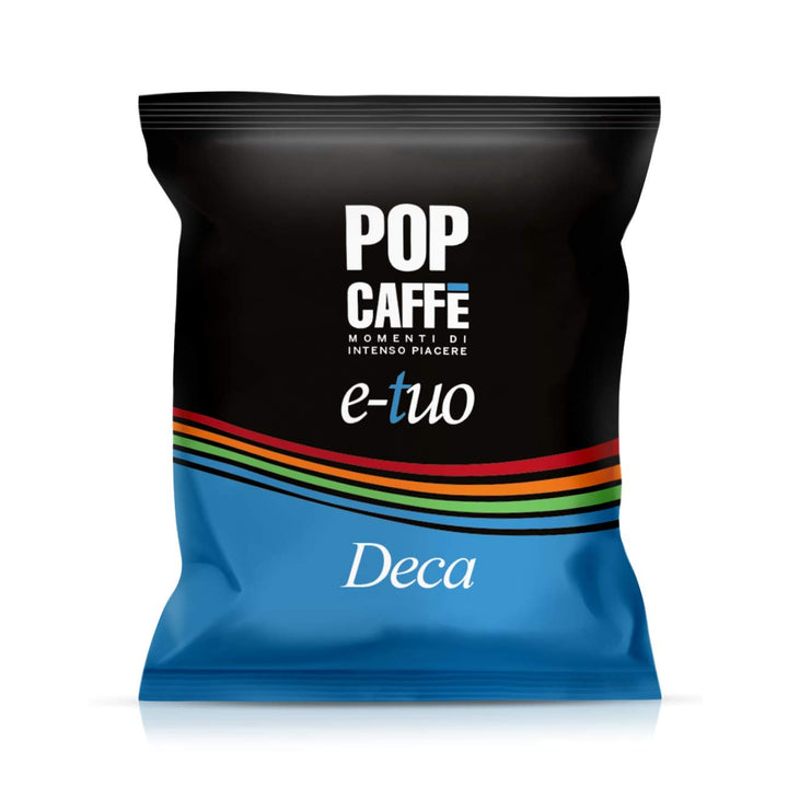 Pop Caffè 100 Capsule E-Tuo miscela Decaffeinato – Compatibili Lui , Fior Fiore Coop