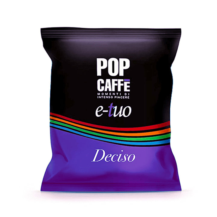 Pop Caffè 100 Capsule E-Tuo miscela Deciso – Compatibili Lui , Fior Fiore Coop