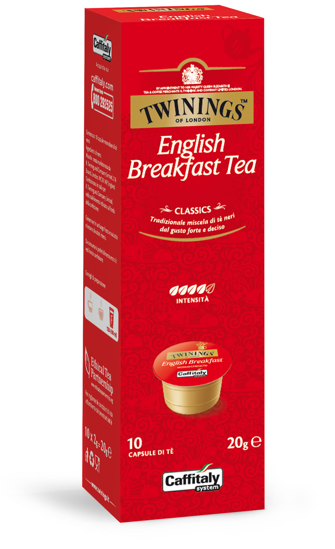 10 Capsule English Breakfast Tea Twinings – Compatibili Caffitaly System