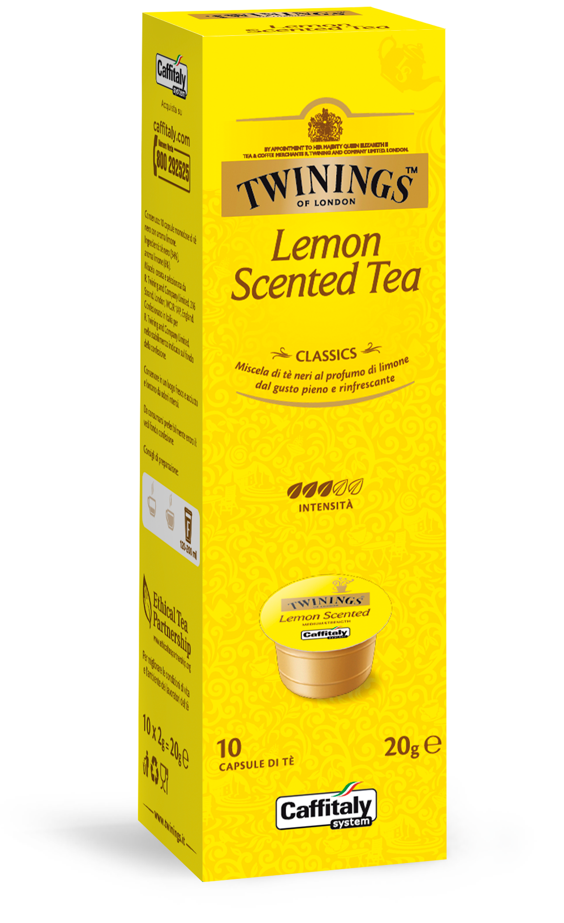 10 Capsule Lemon Scented Tea Twinings – Compatibili Caffitaly System