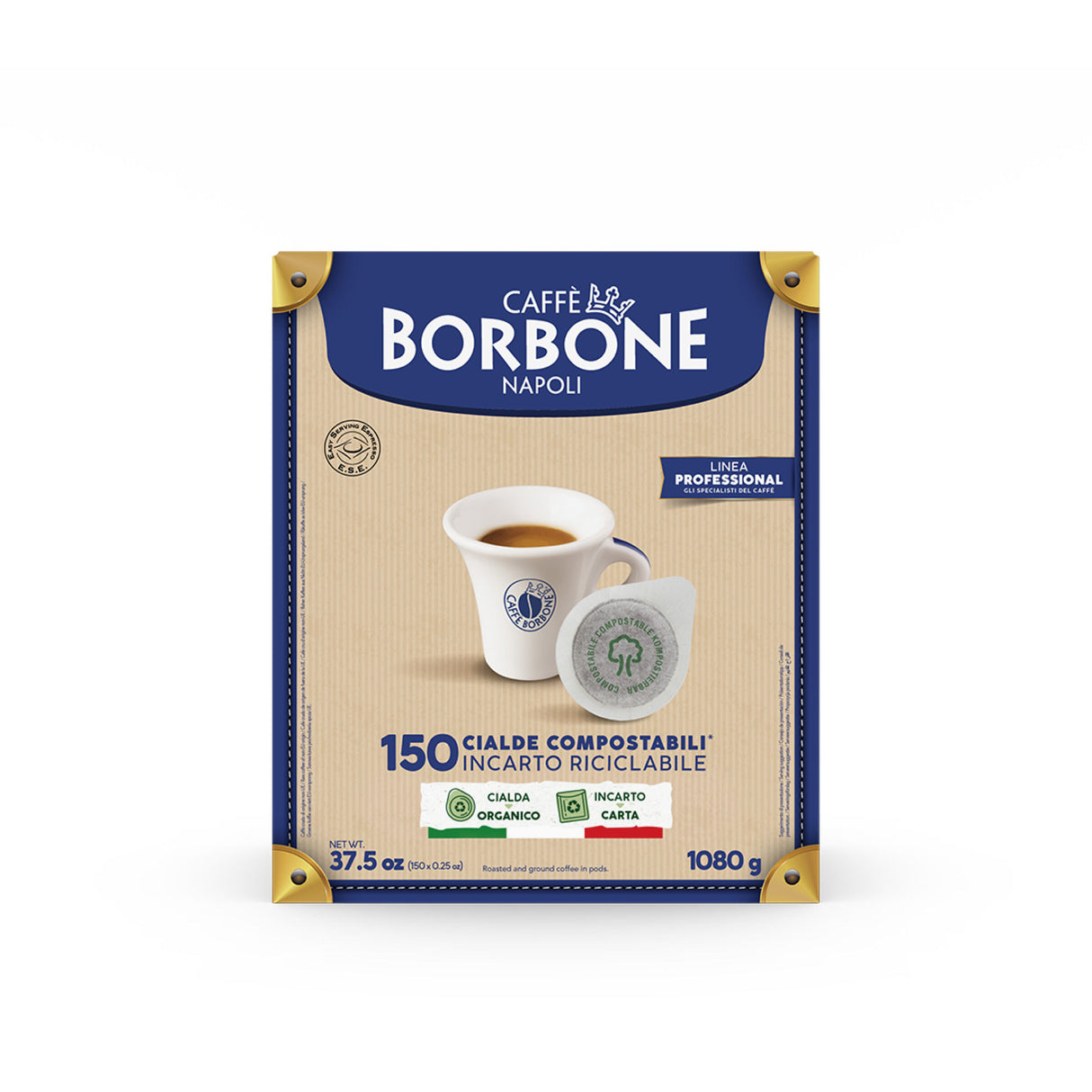 150 Cialde Ese 44mm caffè Borbone Miscela Oro