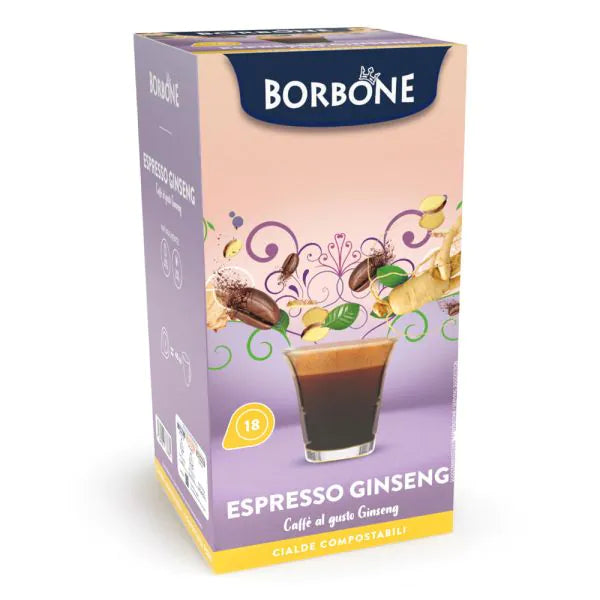 18 Cialde Espresso Ginseng Borbone per Macchine ESE 44mm