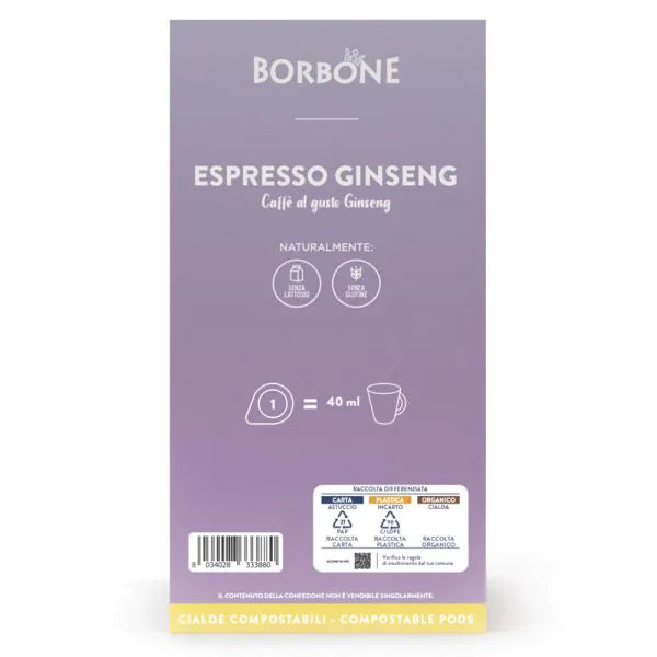 18 Cialde Espresso Ginseng Borbone per Macchine ESE 44mm