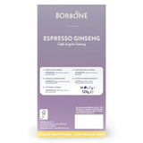 18 Cialde Espresso Ginseng Borbone per Macchine ESE 44mm