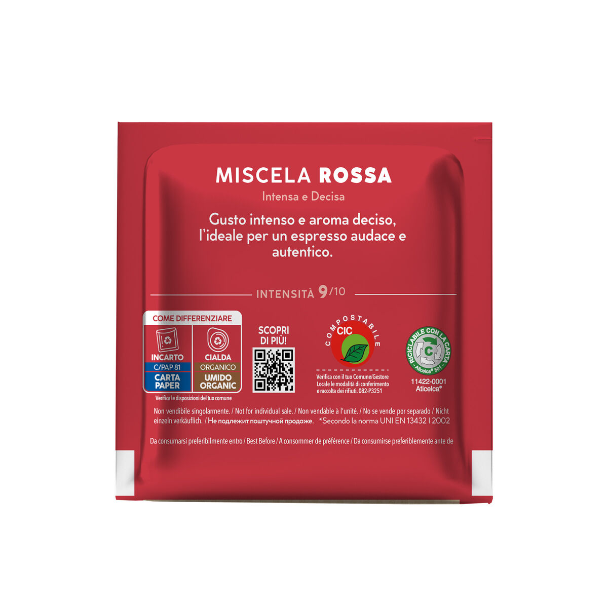 150 Cialde Borbone ESE 44mm Miscela Rossa