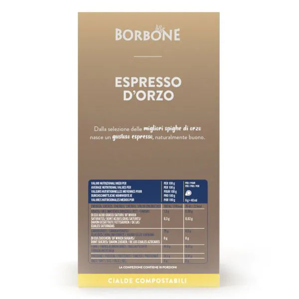 18 Cialde Borbone Orzo per Macchine ESE 44mm