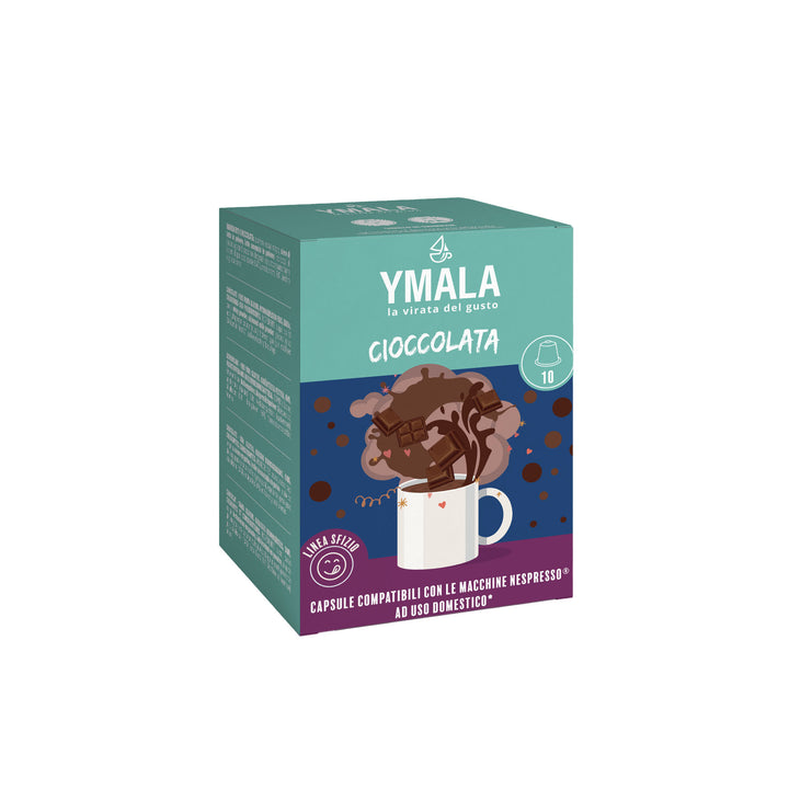 10 Capsule Ymala Cioccolata Compatibili Nespresso - Gusto Ricco e Cremoso