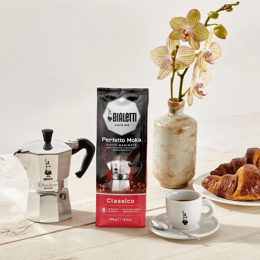 Bialetti Classico 250g - caffè Macinato Perfetto per Moka