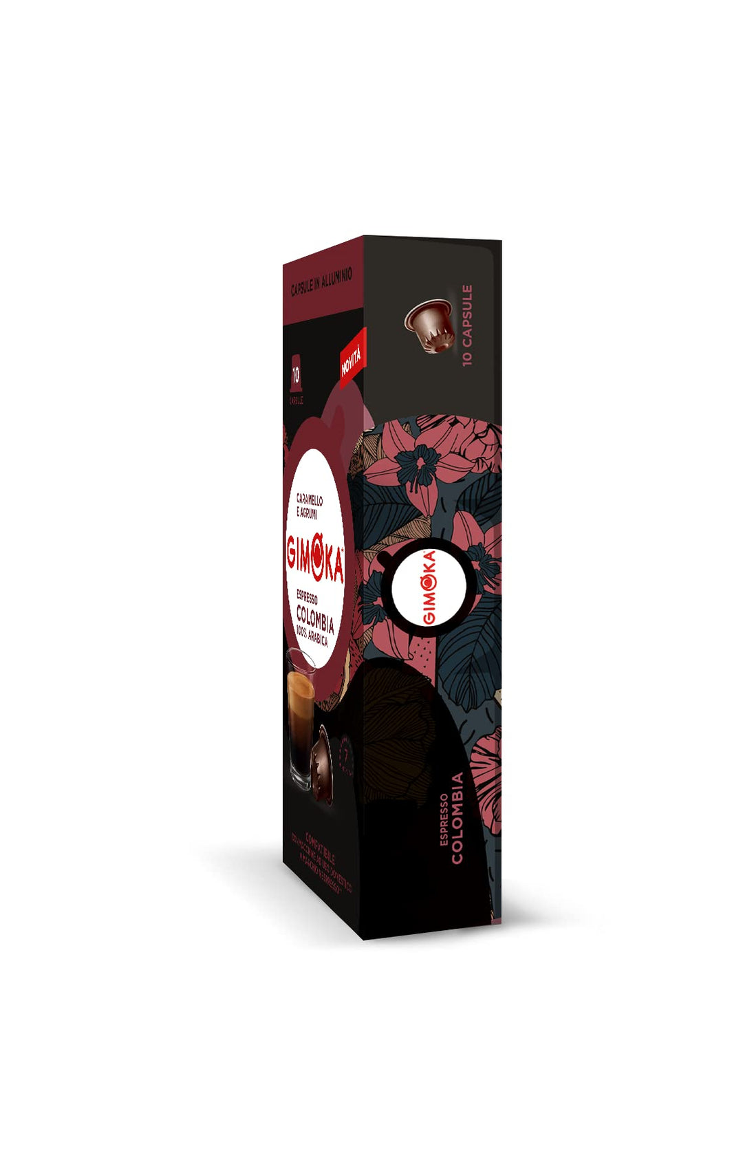 10 Capsule Gimoka Colombia compatibili sistema Nespresso - alluminio