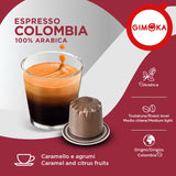 10 Capsule Gimoka Colombia compatibili sistema Nespresso - alluminio