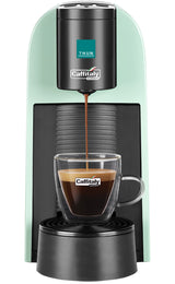 Caffitaly Macchina da caffè Arka - Bundle Thun Green (30 capsule + 2 bicchierini Thun)