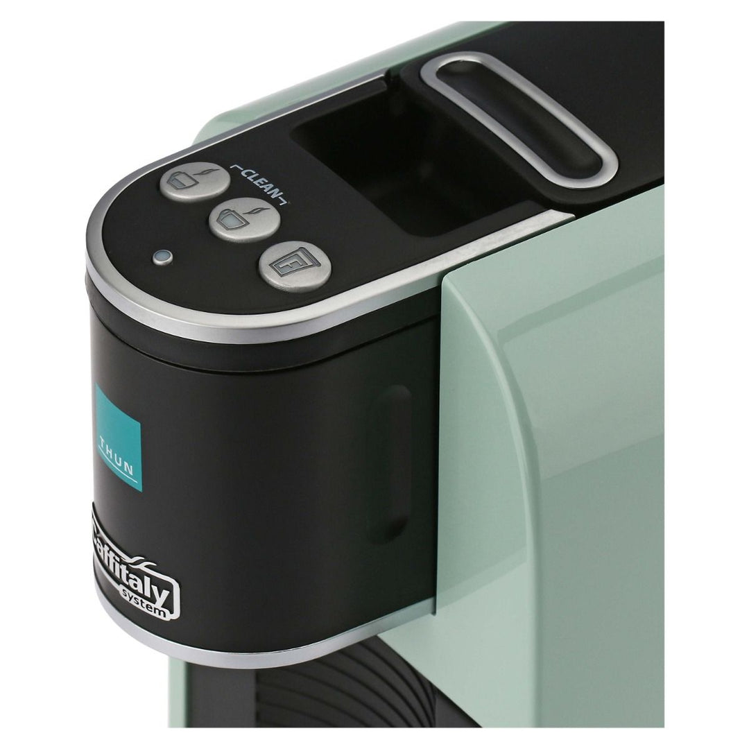 Caffitaly Macchina da caffè Arka - Bundle Thun Green (30 capsule + 2 bicchierini Thun)