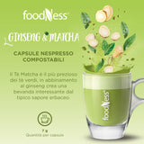 10 Capsule Ginseng e Matcha Compatibili Nespresso FoodNess