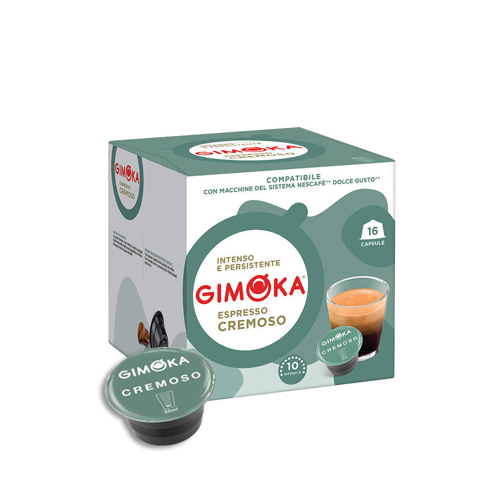 16 Capsule GIMOKA compatibili Nescafé Dolce Gusto CREMOSO Salvaroma