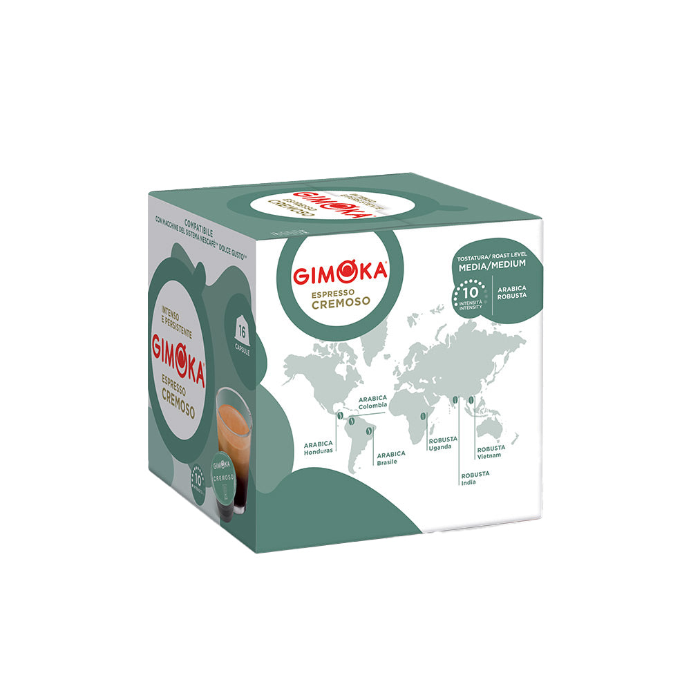 16 Capsule GIMOKA compatibili Nescafé Dolce Gusto CREMOSO Salvaroma