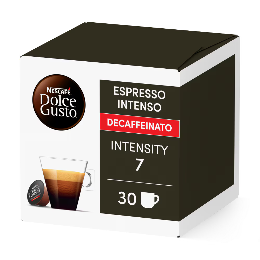 30 Capsule Nescafè Dolce Gusto Maxi Pack - Espresso Intenso Decaffeinato