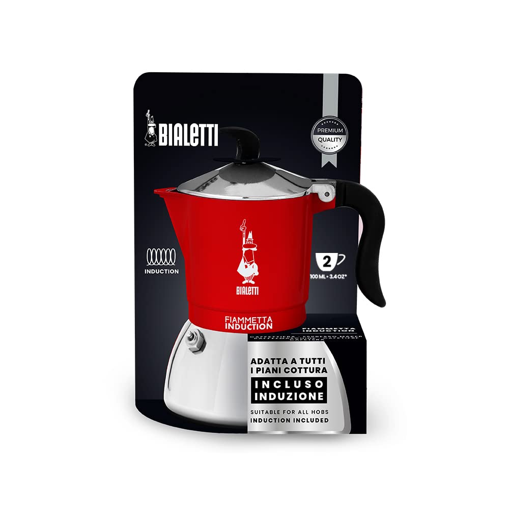 Fiammetta Induction Bialetti - Moka da 2 tazze per piani a Induzione