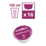 16 Capsule compatibili Dolce Gusto Gimoka Caffelatte