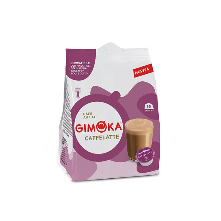 16 Capsule compatibili Dolce Gusto Gimoka Caffelatte