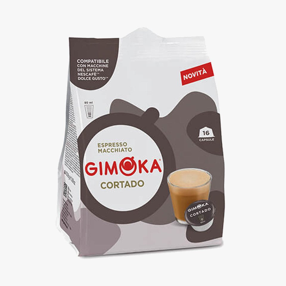 16 Capsule Gimoka Compatibili Nescafé Dolce Gusto – Gusto Cortado