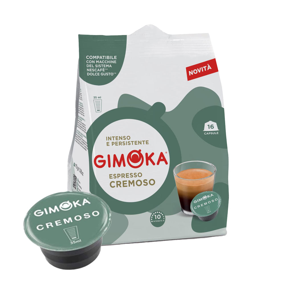 16 Capsule Gimoka Compatibili Nescafé Dolce Gusto – Miscela Espresso Cremoso