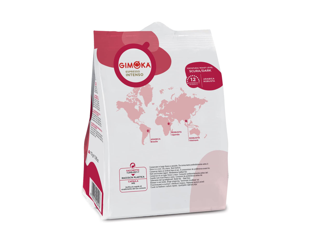 16 Capsule Compatibili Nescafé Dolce Gusto Gimoka – Espresso Intenso e Avvolgente