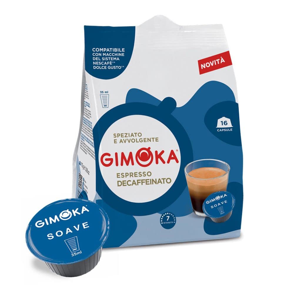 16 Capsule salvaroma GIMOKA compatibili Nescafé Dolce Gusto Decaffeinato