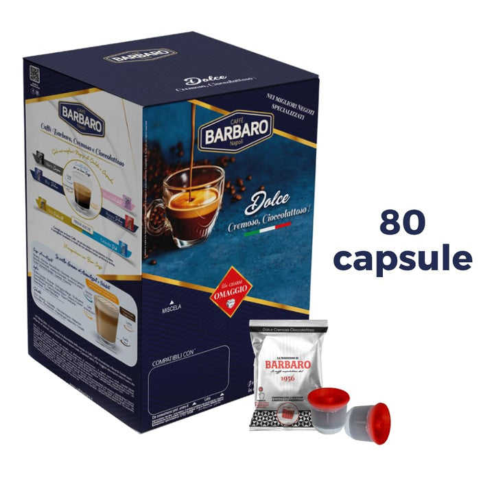 80 Capsule Barbaro Compatibili Illy Iperespresso Miscela Nera Linea Home