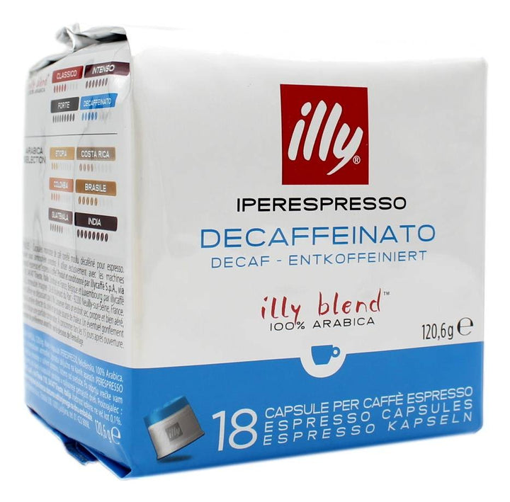 18 Capsule Illy Iperespresso Arabica Decaffeinato – Caffè decaffeinato dal gusto raffinato