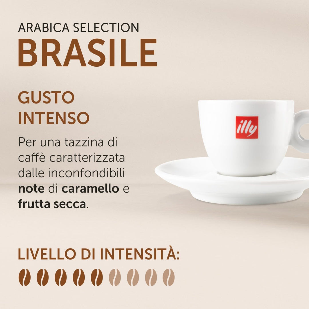 18 Capsule Illy Arabica Selection caffè per macchine Iperespresso - Brasile con note di caramello