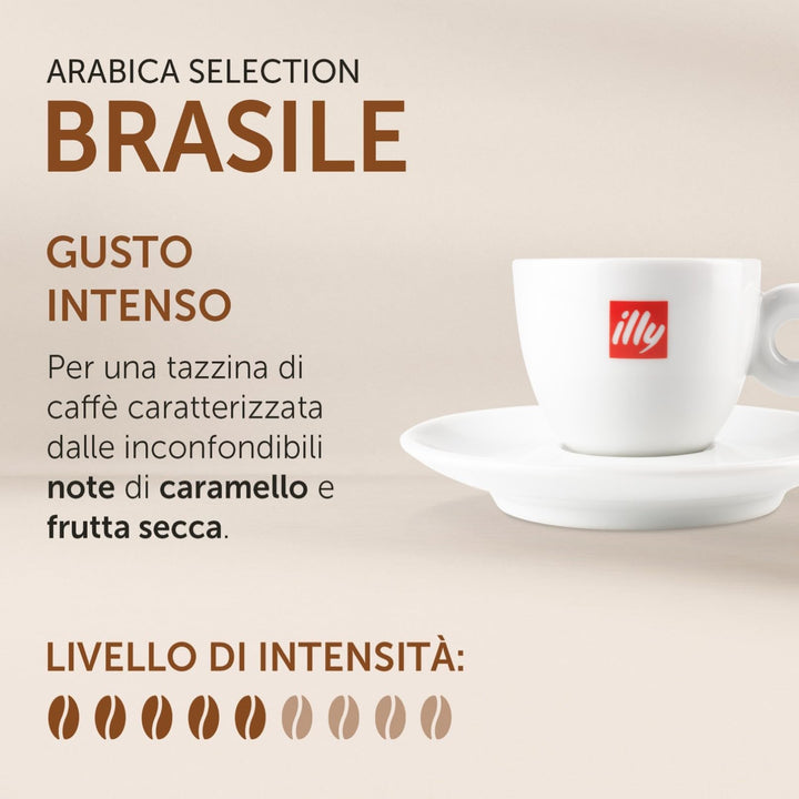 18 Capsule Illy Arabica Selection caffè per macchine Iperespresso - Brasile con note di caramello