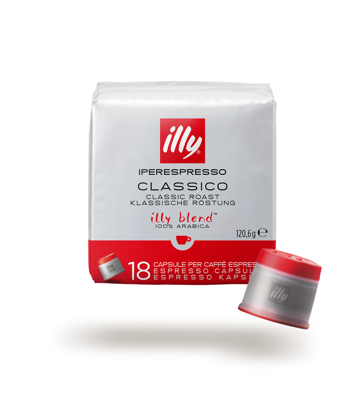 18 Capsule Iperespresso Illy Arabica Tostato Classico – Gusto Equilibrato