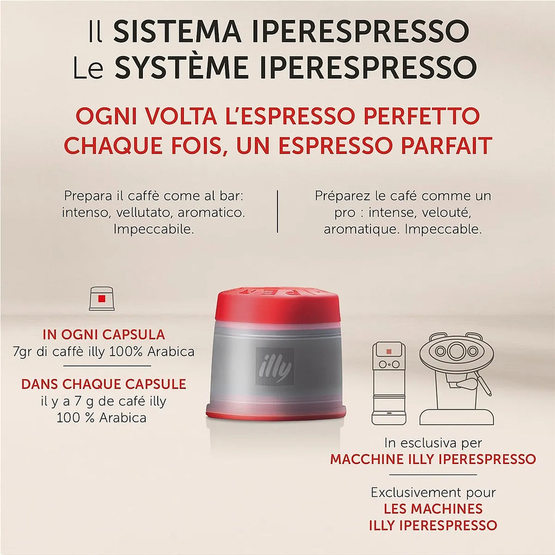 18 Capsule Iperespresso Illy Arabica Tostato Classico – Gusto Equilibrato