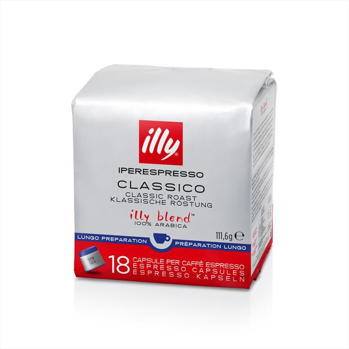 Illy 18 Capsule caffè per macchine Iperespresso - Classico Espresso Lungo