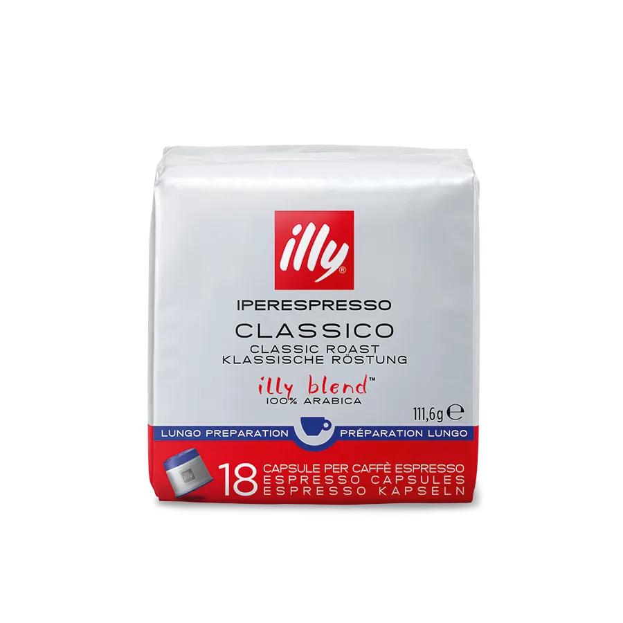 Illy 18 Capsule caffè per macchine Iperespresso - Classico Espresso Lungo
