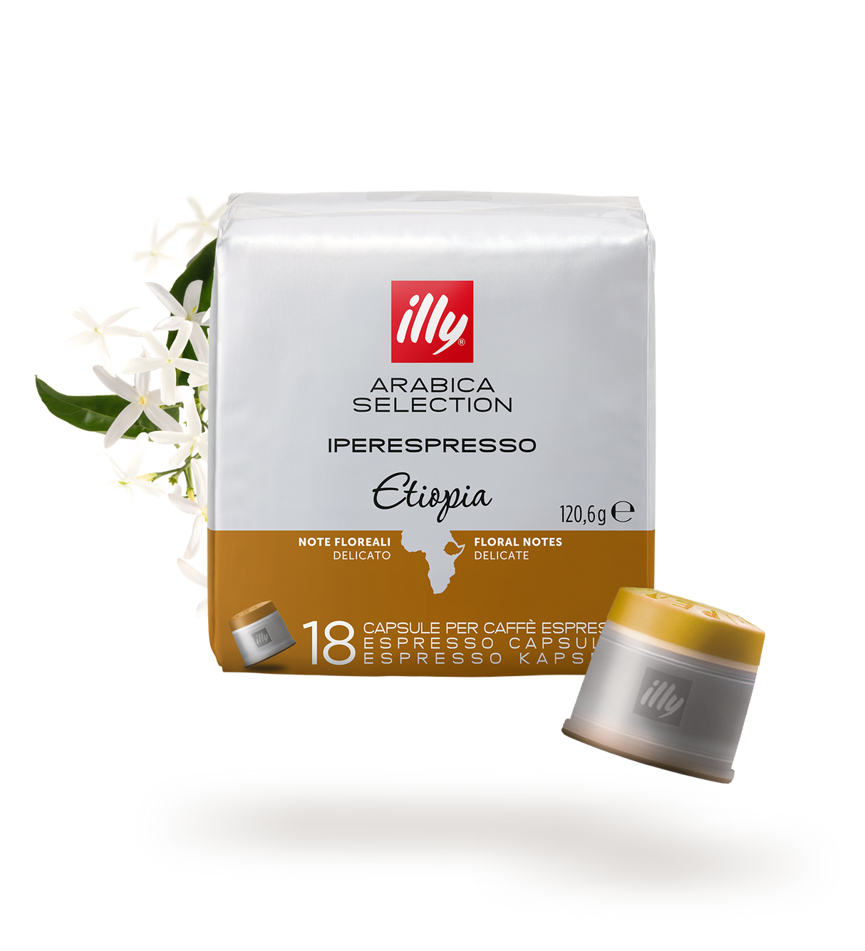 Illy 18 Capsule Arabica Selection caffè per macchine Iperespresso - Etiopia