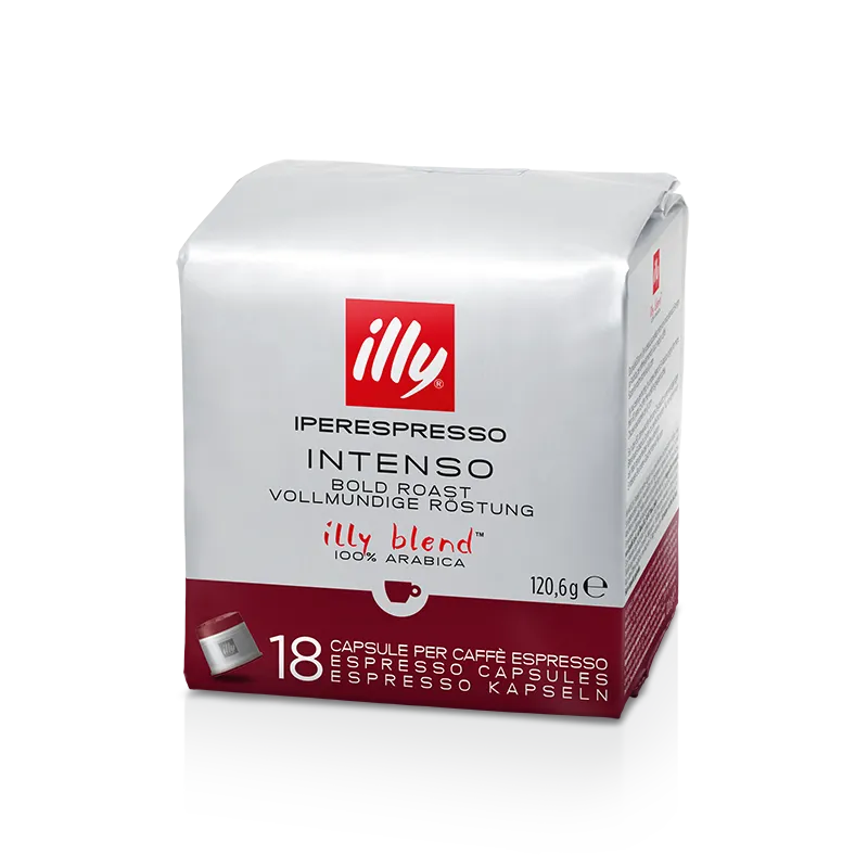 18 Capsule Iperespresso Illy Arabica Tostato Intenso – Gusto Ricco e Corposo