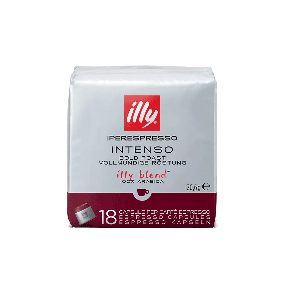 18 Capsule Iperespresso Illy Arabica Tostato Intenso – Gusto Ricco e Corposo