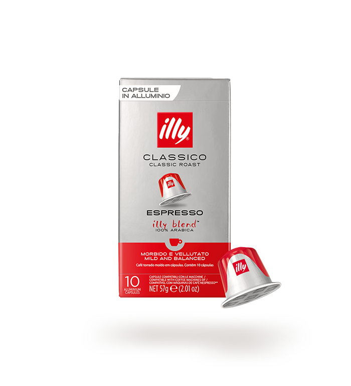 10 Capsule Illy per macchine Nespresso - Classico Alluminio